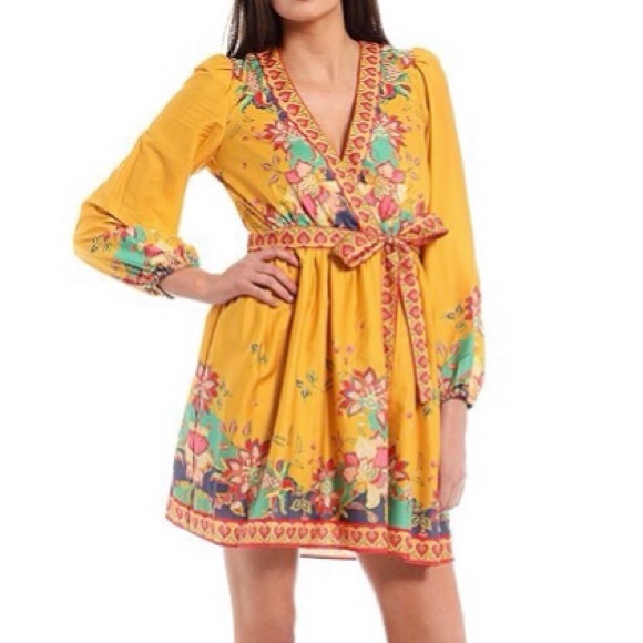 ANTONIO MELANI Dresses & Skirts - Antonio Melani Emma Floral Border Longsleeve Dress